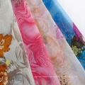 Elegant and wrinkle-free lucency printed chiffon fabric